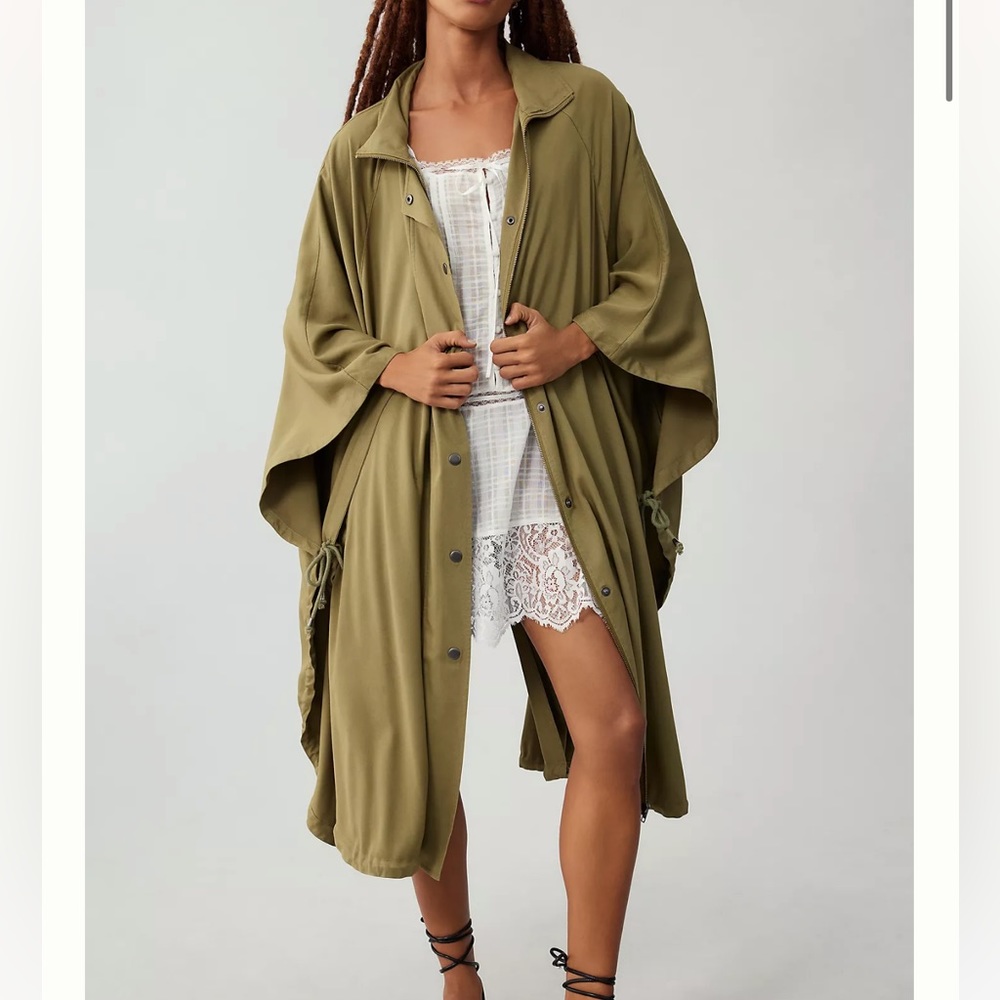 Pilcro Khaki Utility Jacket-Green